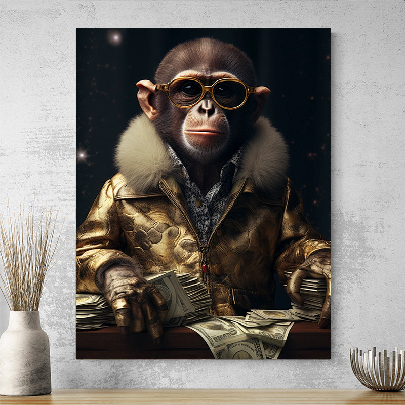 Tableau Singe Gangster