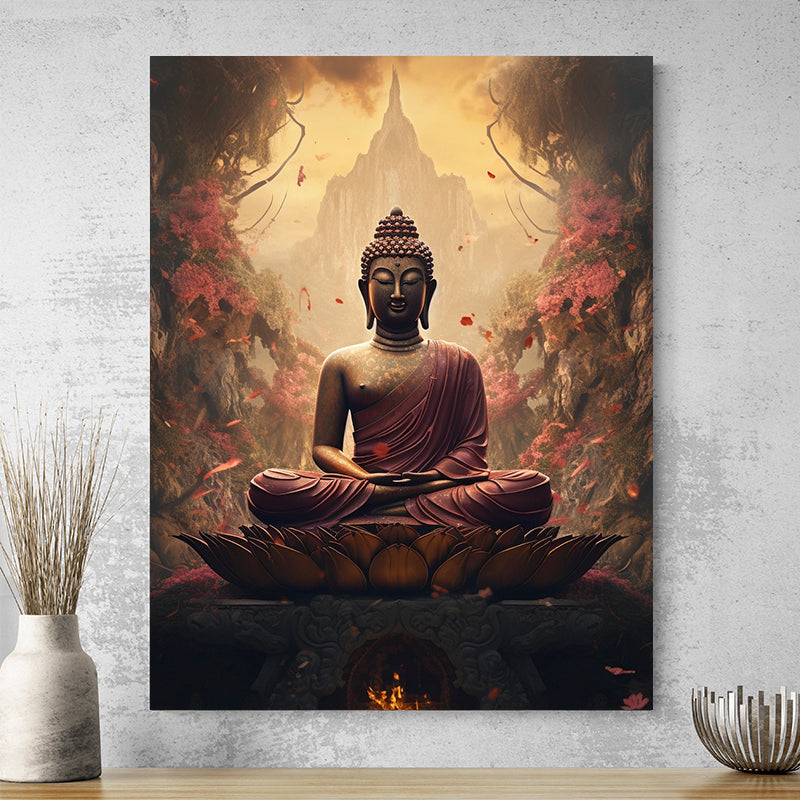 Tableau Bouddha Surréaliste