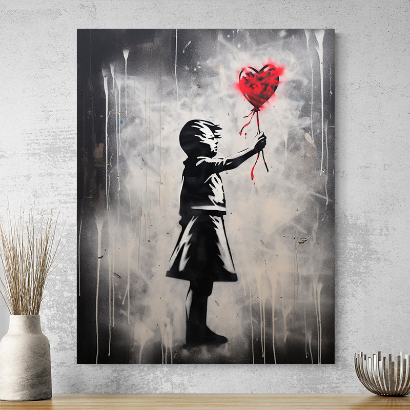 Tableau Banksy Ballon