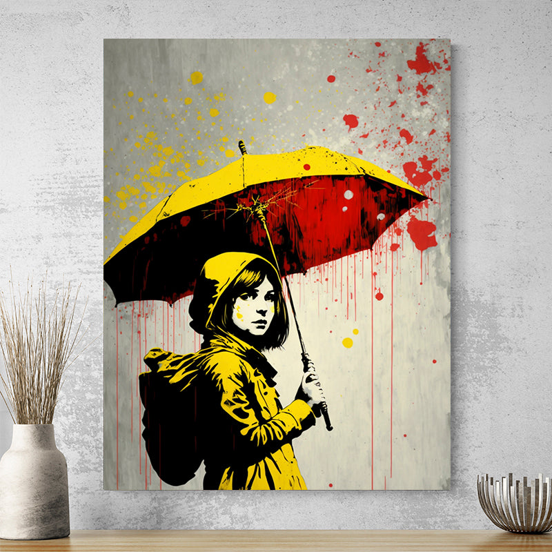 Tableau Sous La Pluie Banksy