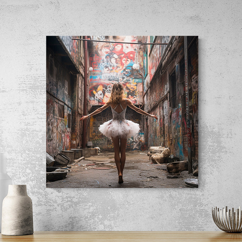 Tableau Street Art Danseuse