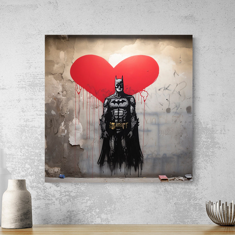 Tableau Street Art Super Heros