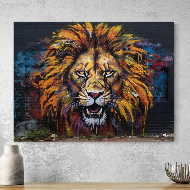 Tableau Street Art Lion