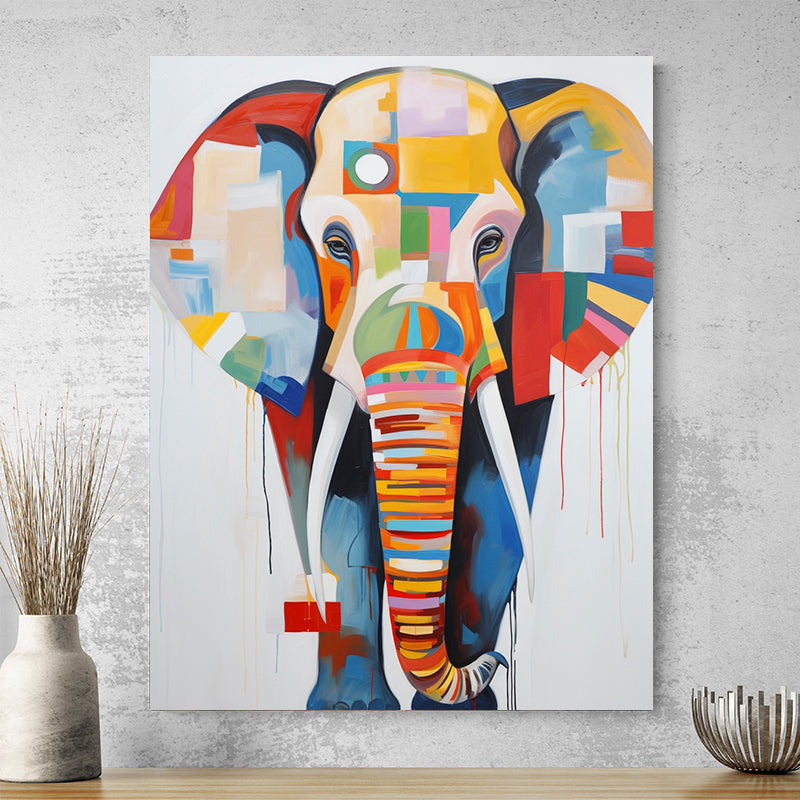 Tableau Contemporain Éléphant