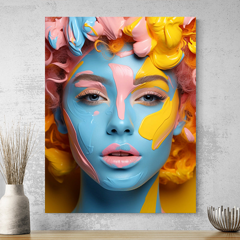 Tableau Visage Coloré