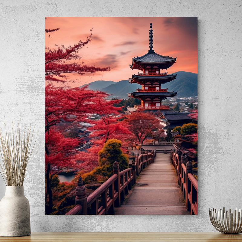 Tableau Temple Japonais