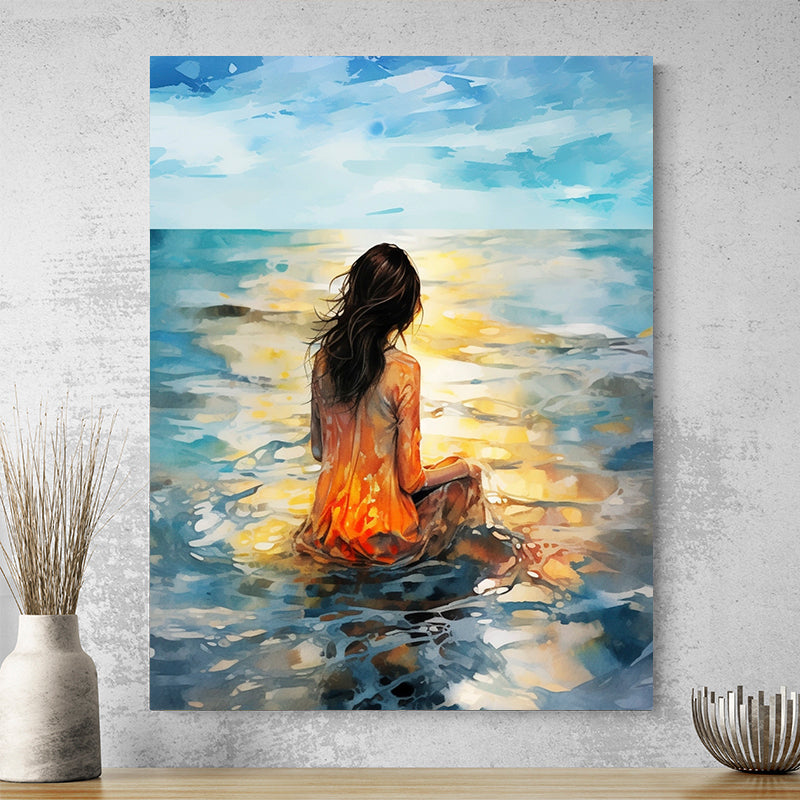 Tableau Femme Mer