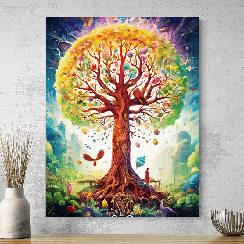 Tableau Arbre De Vie Coloré