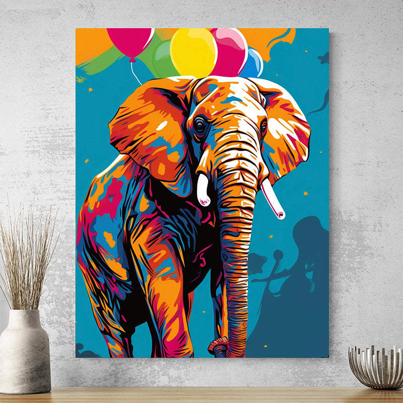 Tableau Elephant Pop Art