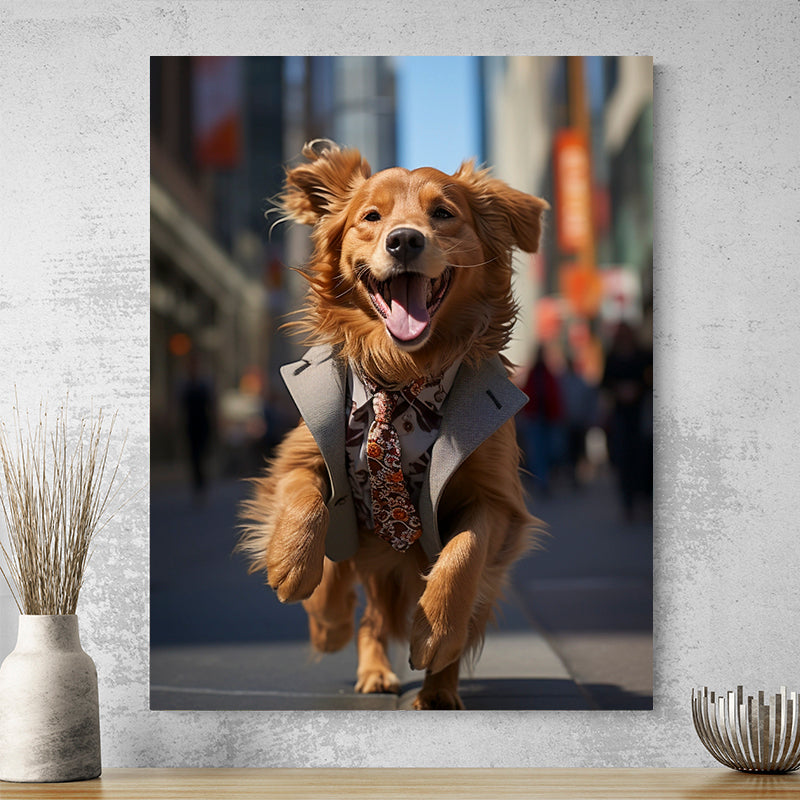 Tableau Chien Rigolo