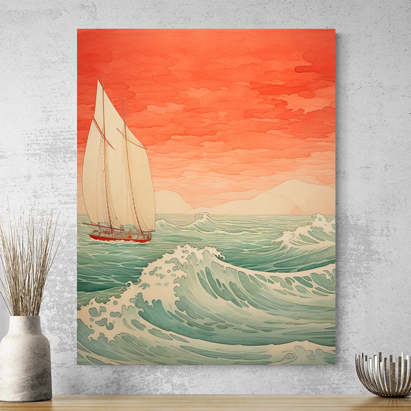 Tableau Moderne Voilier