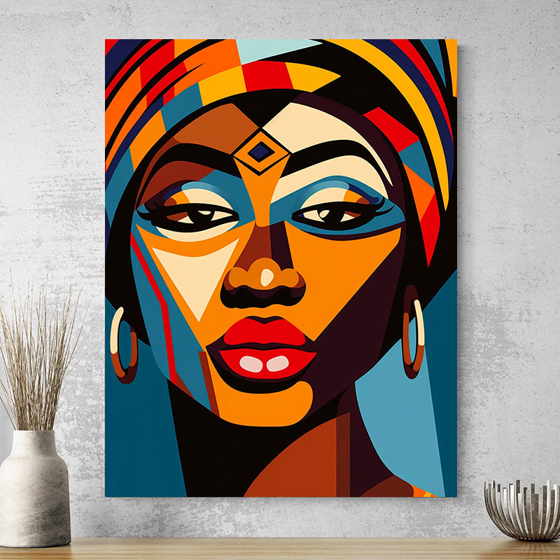 Tableau Multicolore Africain