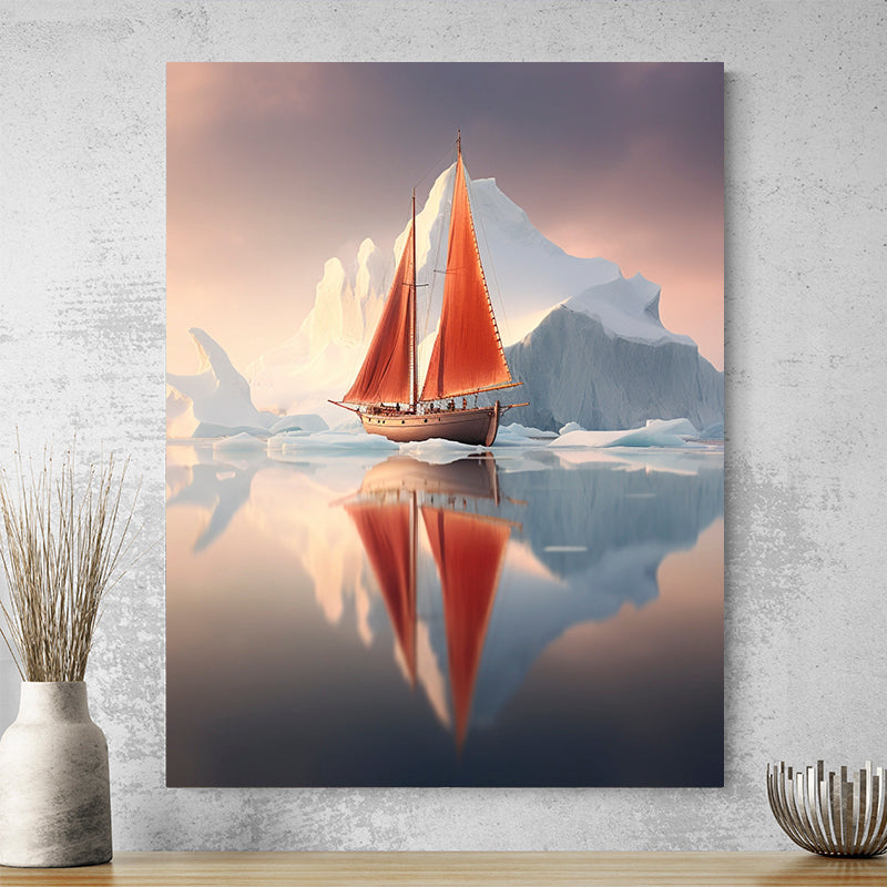 Tableau De Mer Avec Bateau