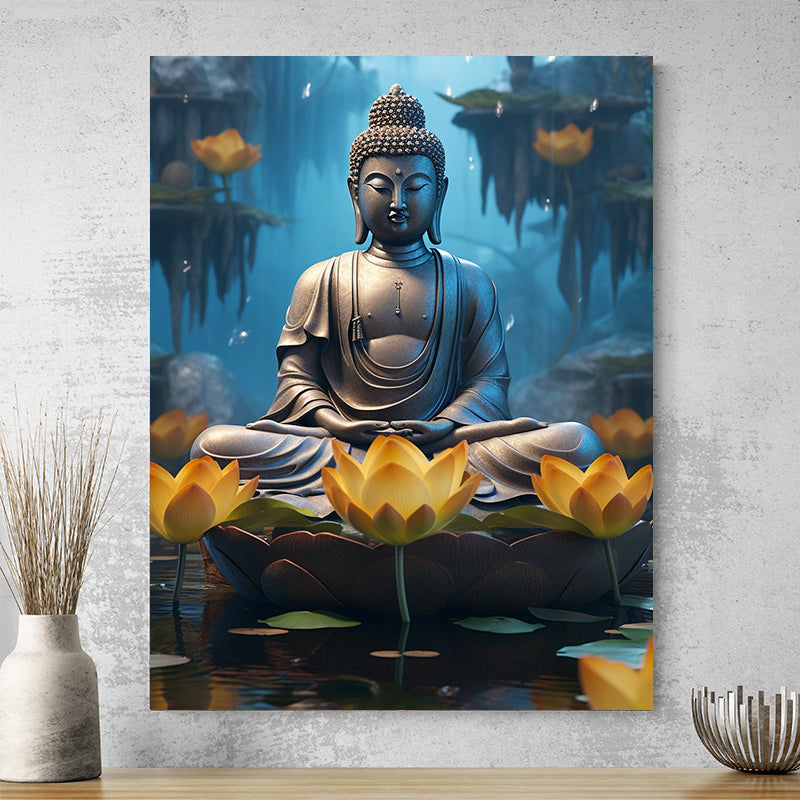 Tableau Ancien Bouddha