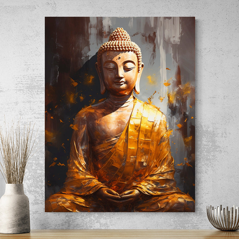 Tableau Bouddha Doré