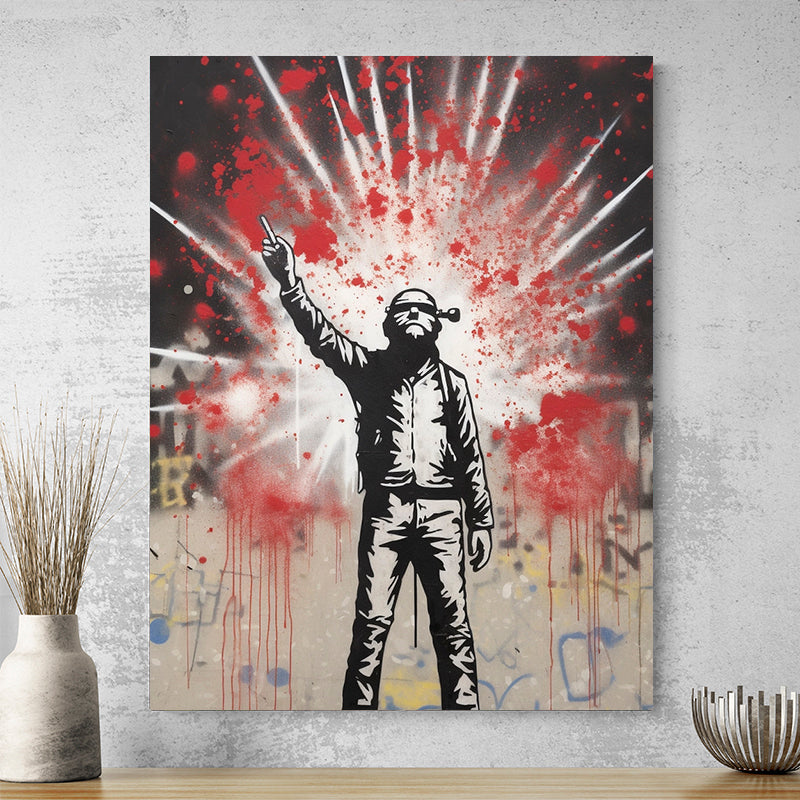 Tableau Banksy Street Art