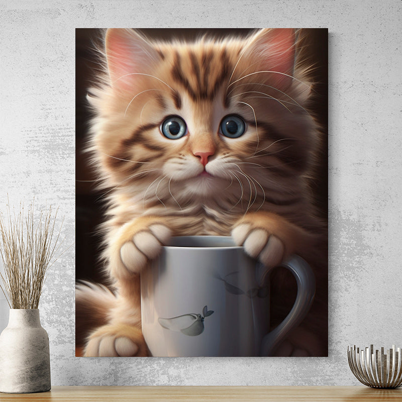 tableau chat moderne