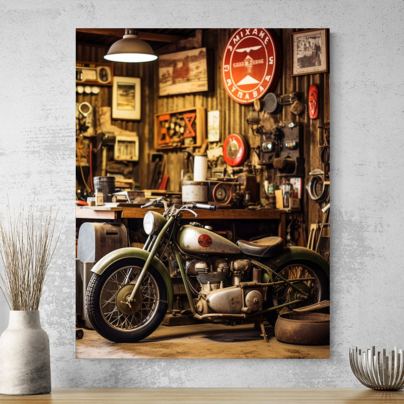 Tableau Vintage Moto
