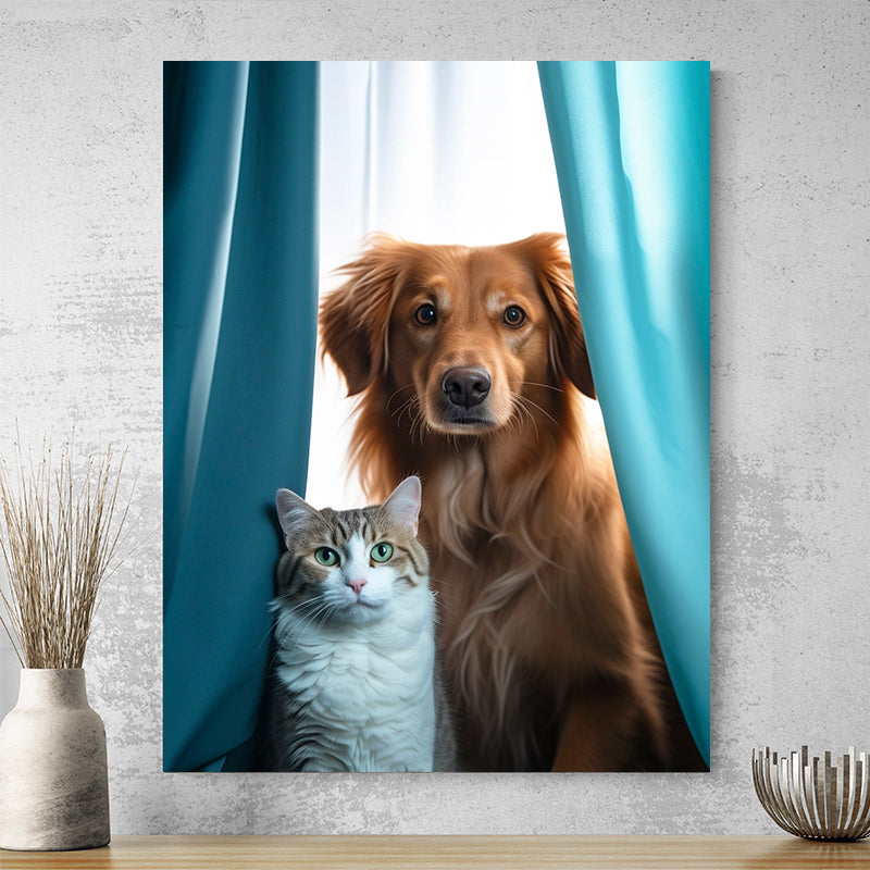 Tableau Chien Et Chat
