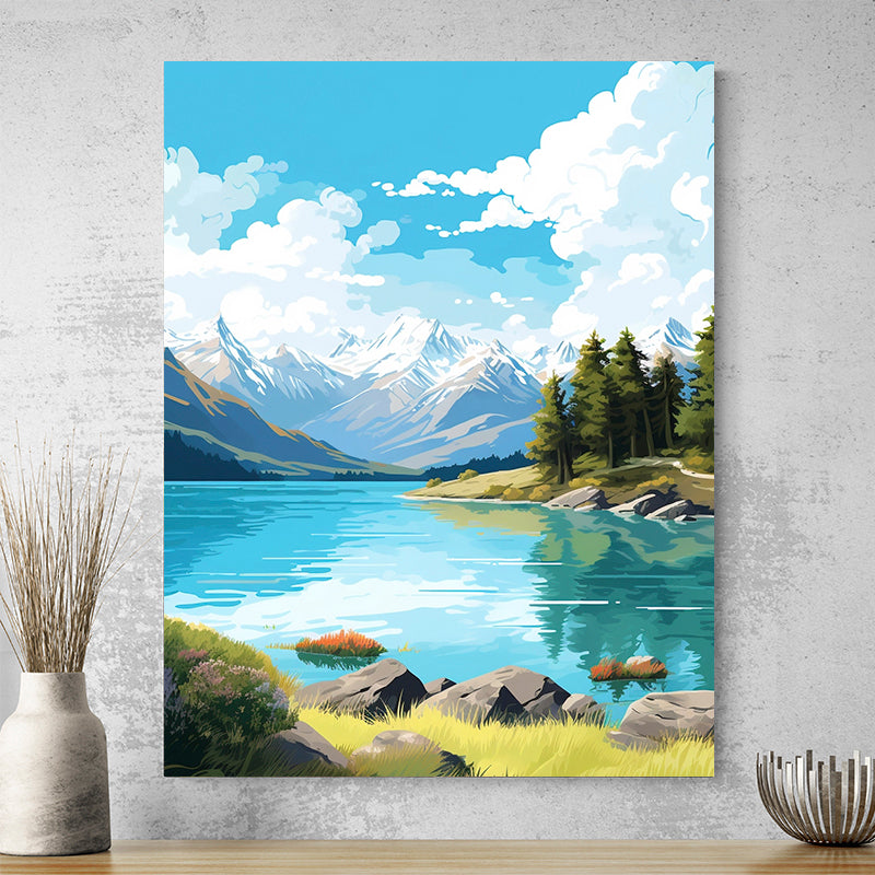 Tableau Moderne Montagne