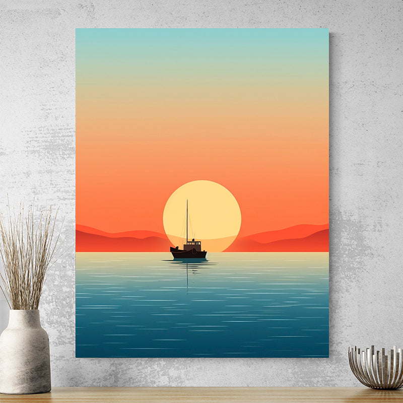 Tableau Moderne Bateau