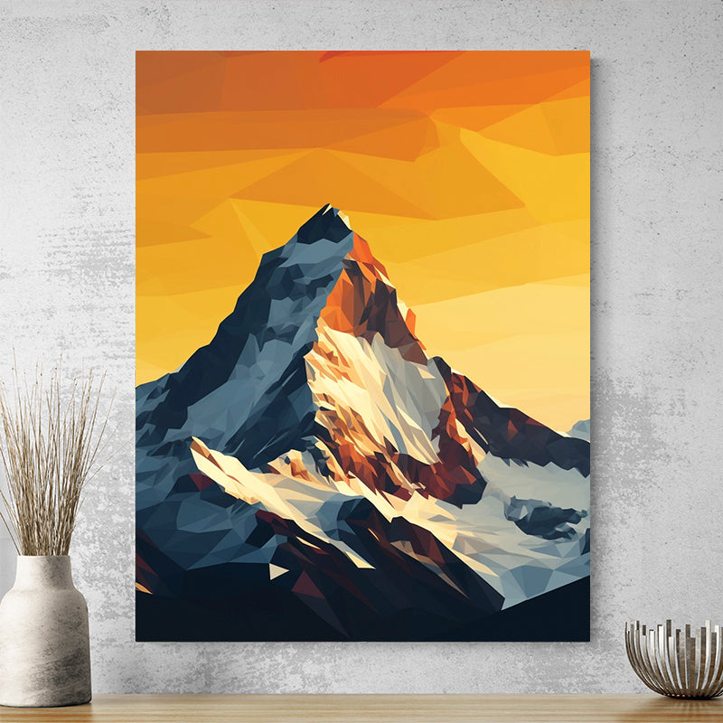 Tableau Contemporain Montagne