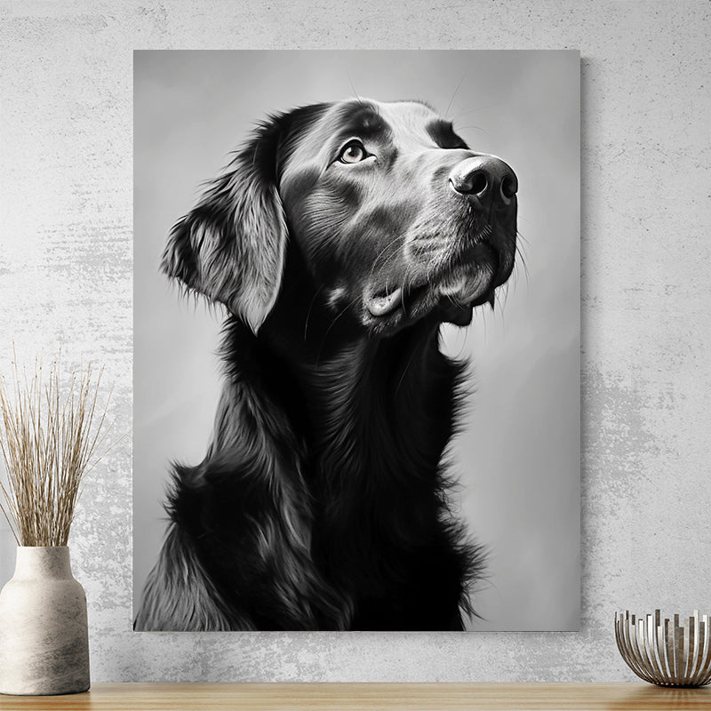 Tableau Chien Noir Et Blanc