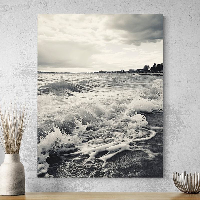 Tableau Noir Et Blanc Mer