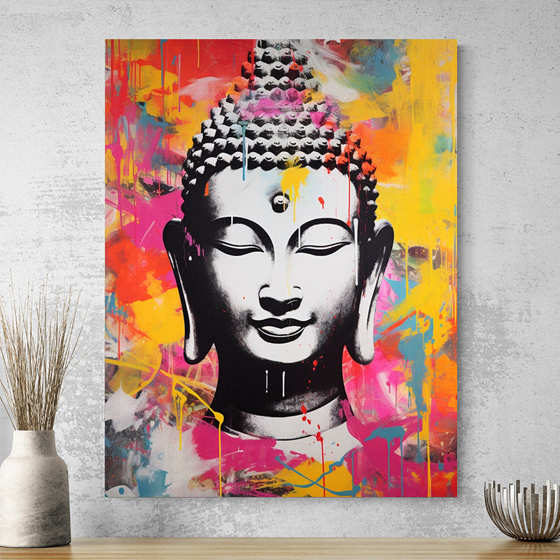 Tableau Bouddha Pop Art