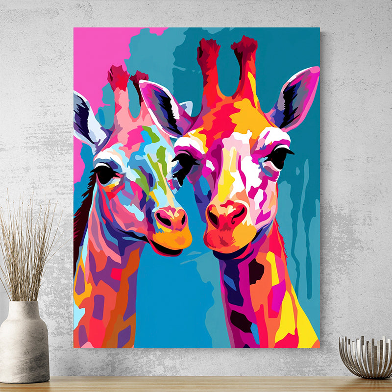 Tableau Pop Art Giraffe