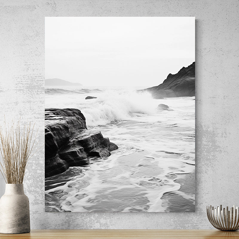 Tableau Mer Noir Et Blanc