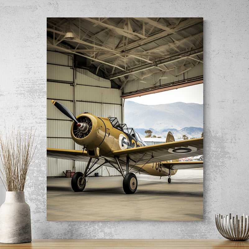 Tableau Avion Vintage