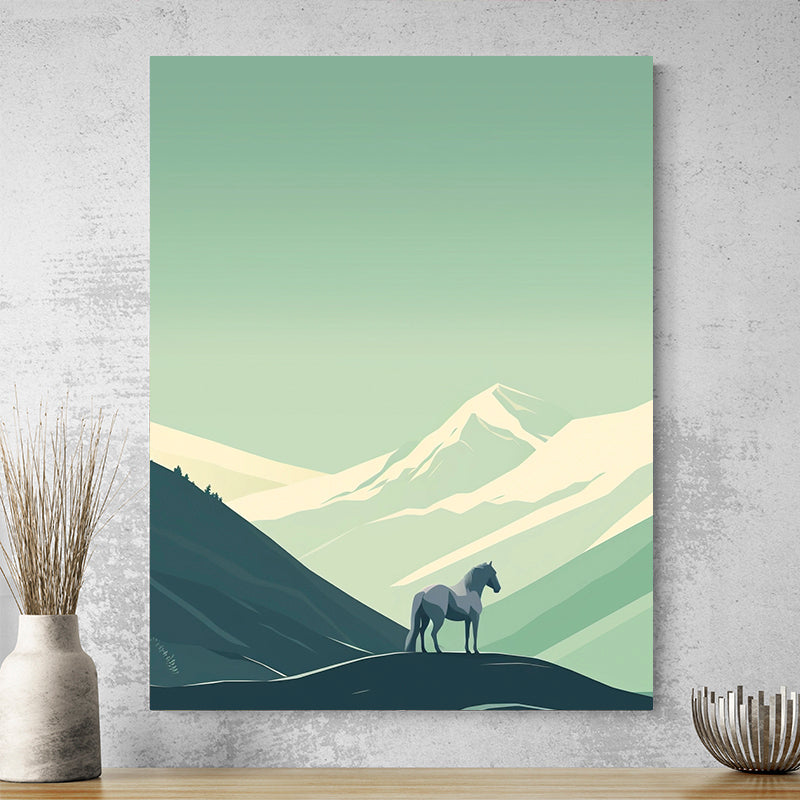 Tableau Cheval Montagne