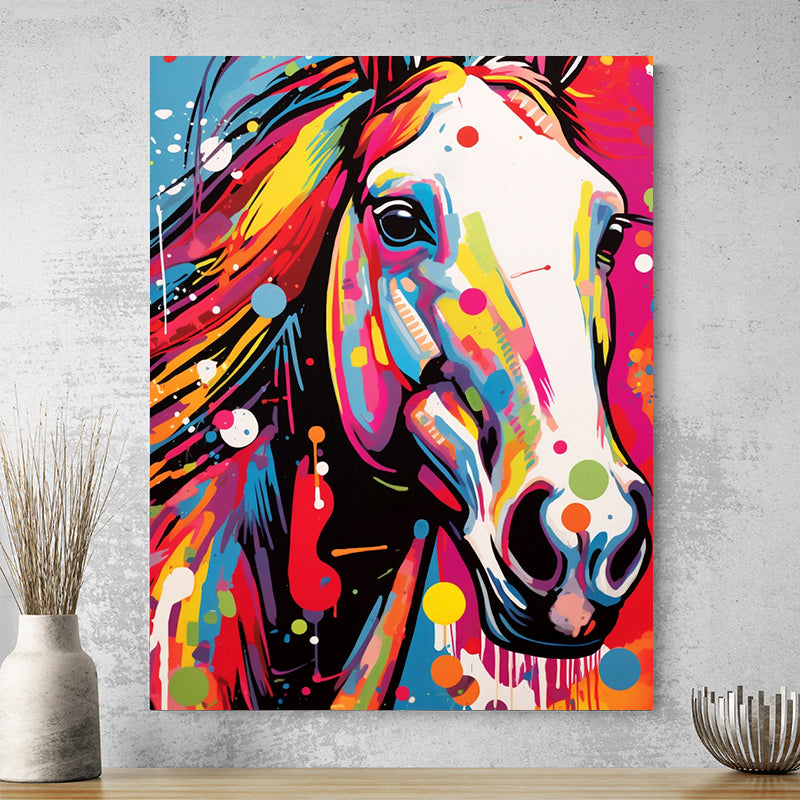 Tableau Cheval Pop Art