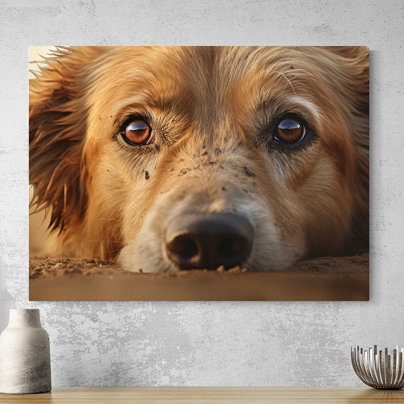 Tableau Chien Regard