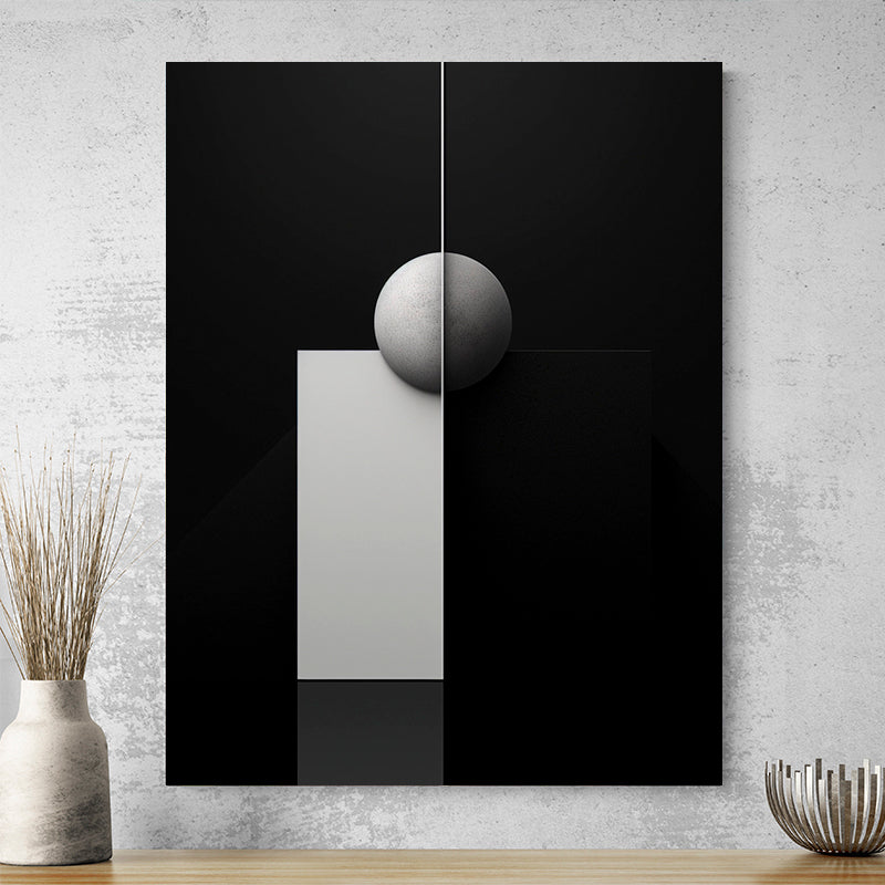 Tableau Contemporain Noir Et Blanc