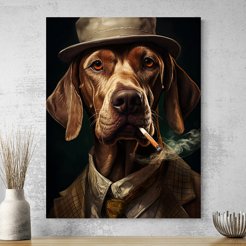 Tableau Chien Qui Fume