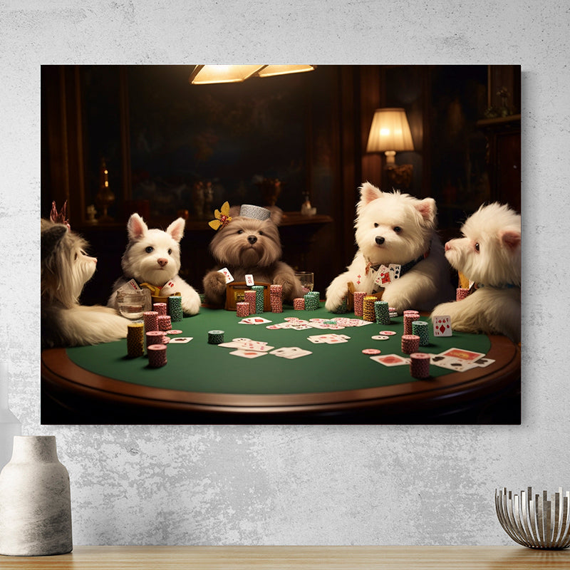 Tableau Chien Poker