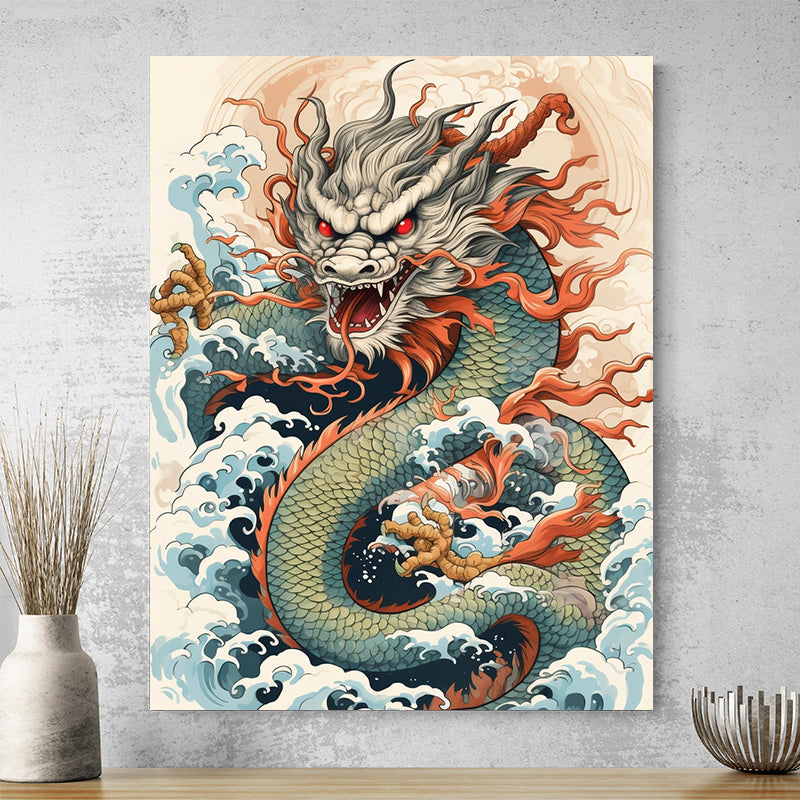 Tableau Dragon Japonais