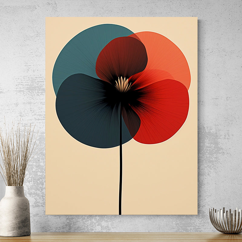 Tableau Moderne Fleur Minimaliste