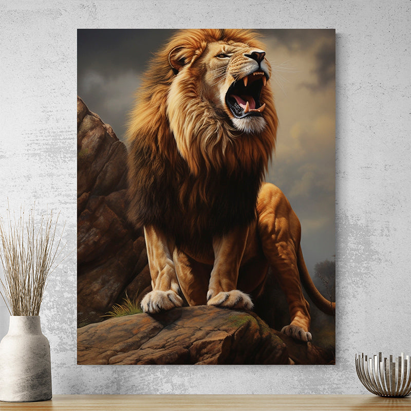 Tableau Lion Rugissant