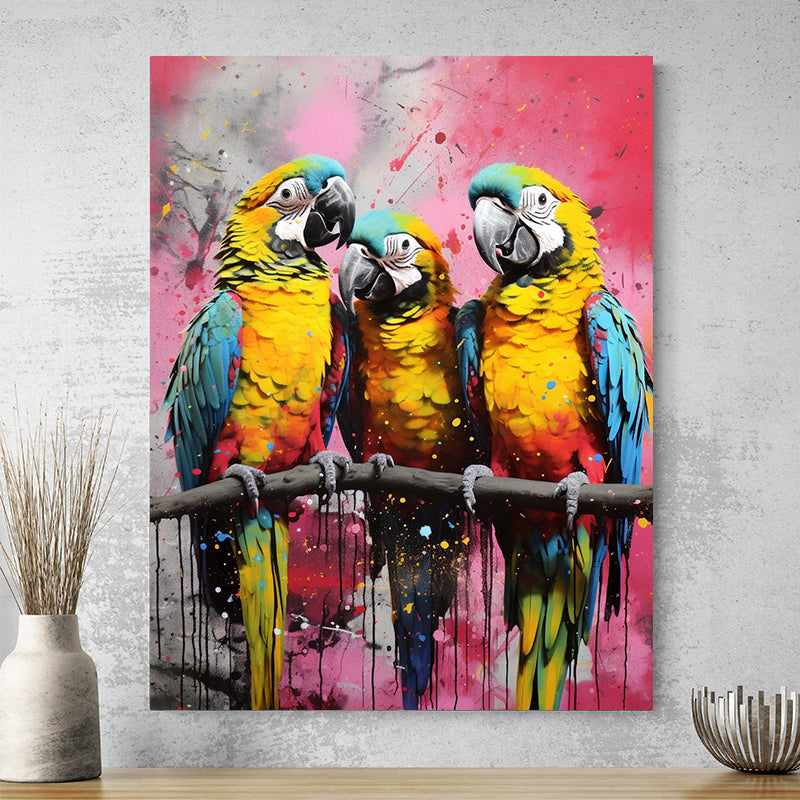 Tableau Oiseaux Colorés