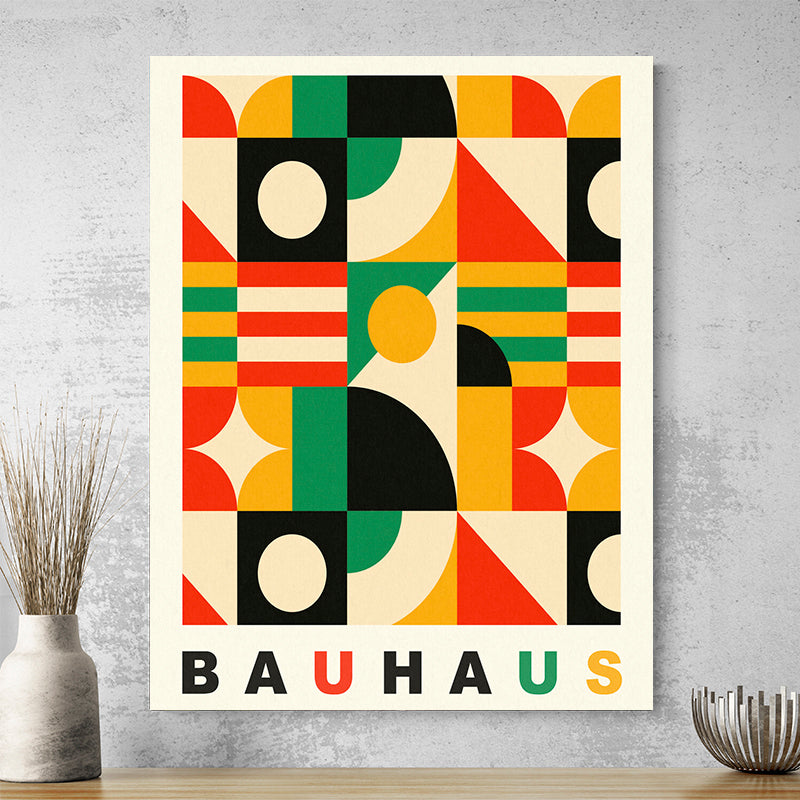 Tableau Bauhaus Multicolore