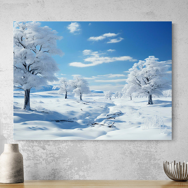 Tableau Paysage De Neige