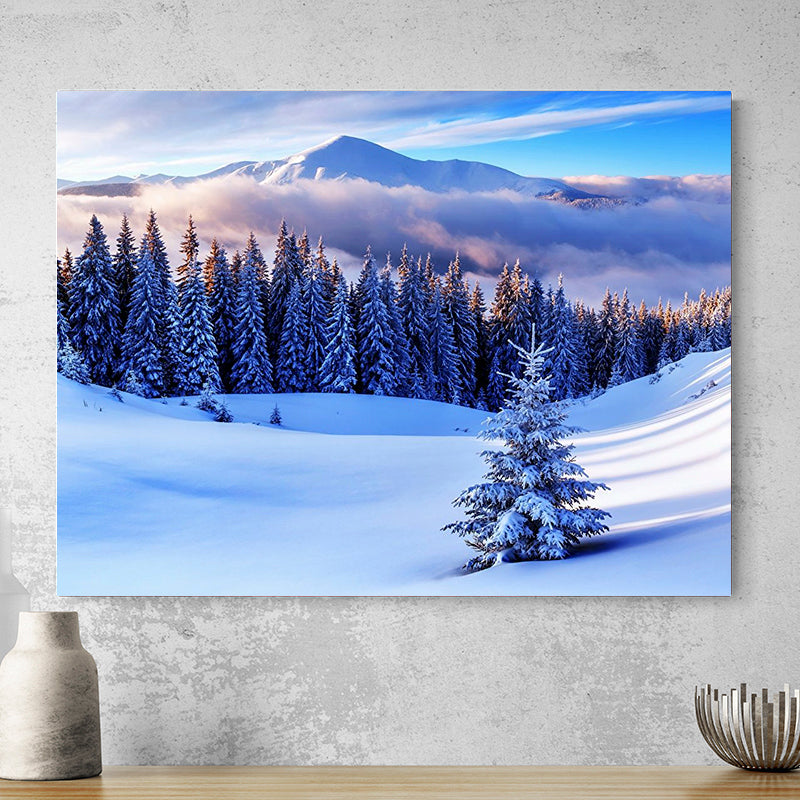 Tableau Paysage Enneigé Forêt