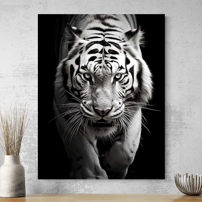 Tableau Lion Noir Et Blanc
