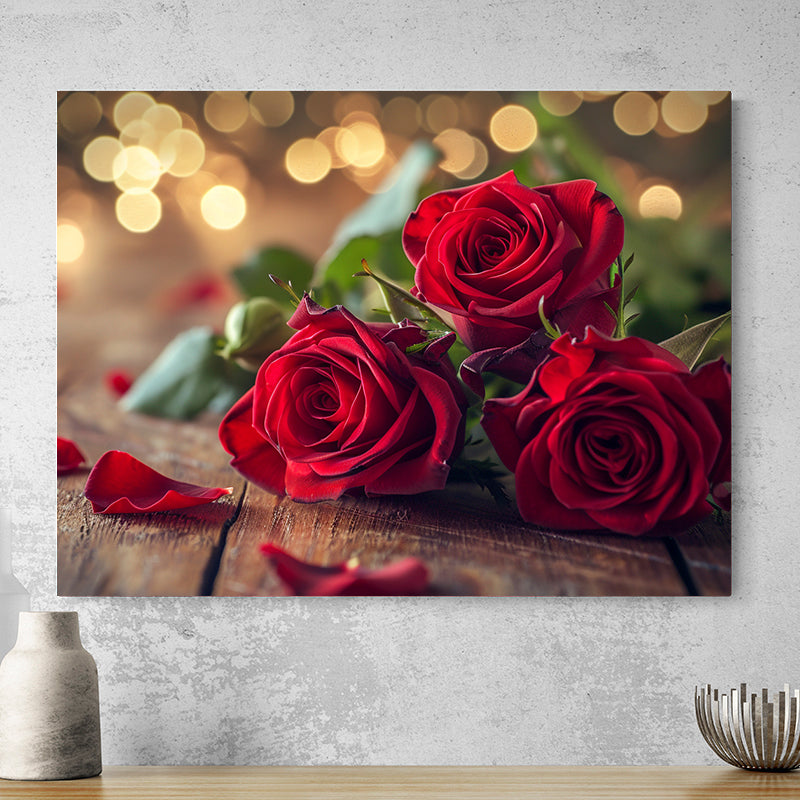 Tableau Fleurs Romantique