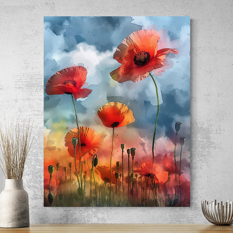 Tableau Fleurs Coquelicots