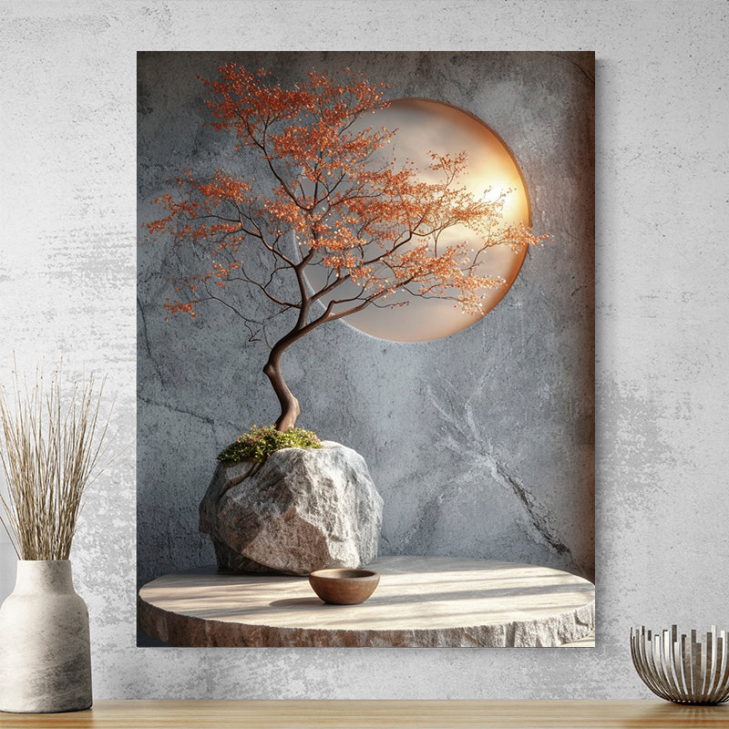 Zen Bonsai Painting  Le Monde Des Tableaux