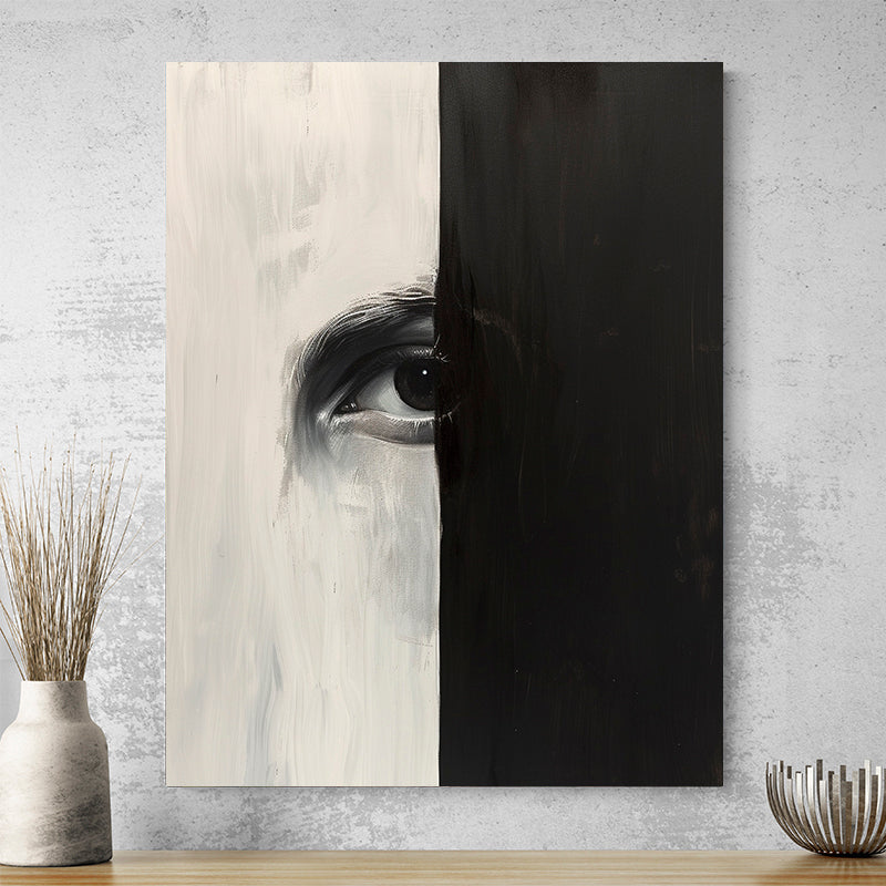 Tableau Abstrait Noir Et Blanc